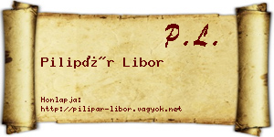Pilipár Libor névjegykártya